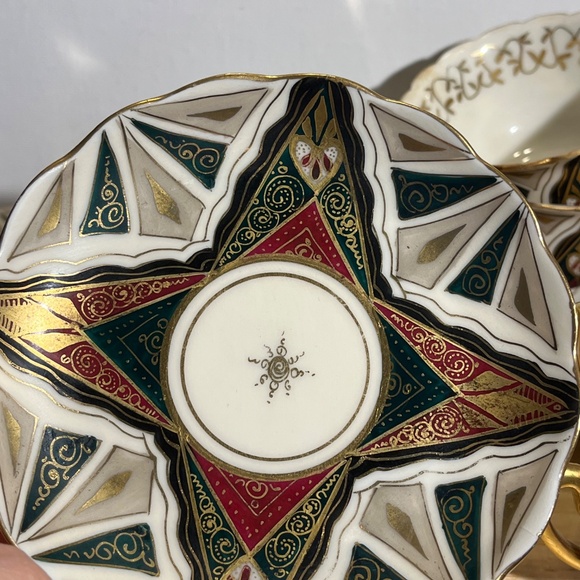 VINTAGE SET OF 6 CUPS & SAUCERS ROYAL VIENNA SUCCESSION AUSTRIA ALHAMBRA - Picture 4 of 8